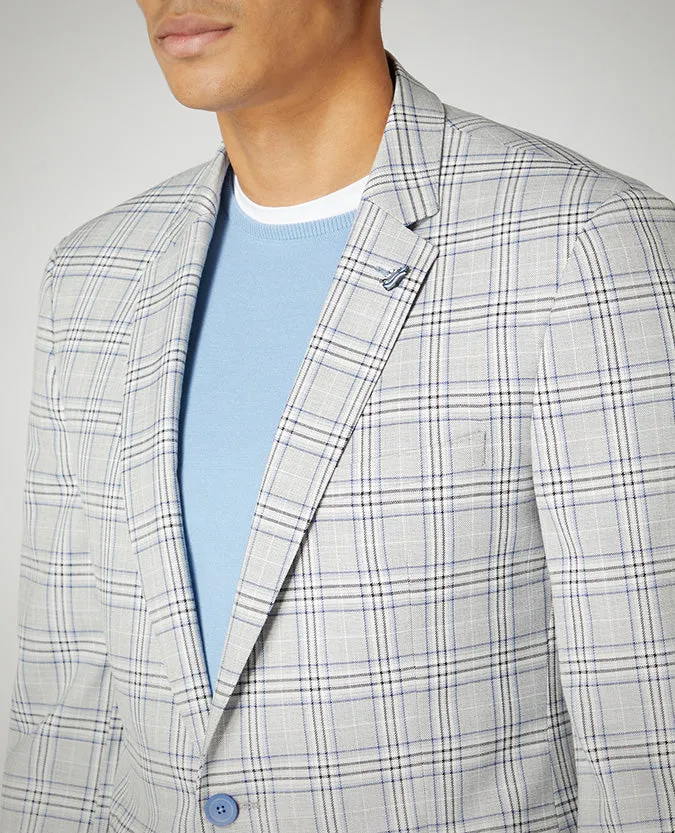 Slim Fit Checked Jacket