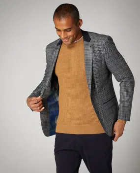 Slim Fit Checked Stretch Jacket