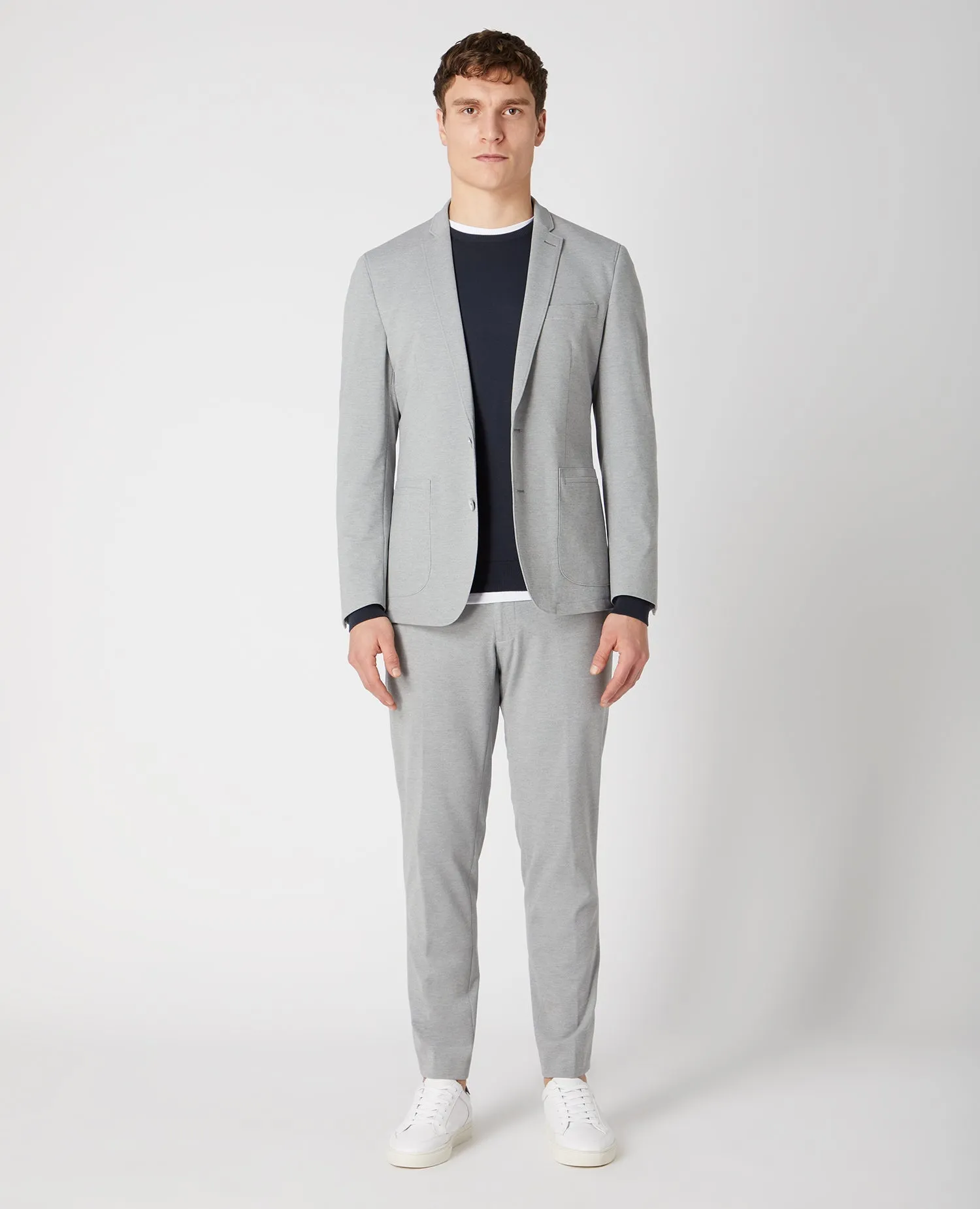 Slim Fit Cotton-Blend Stretch Jacket