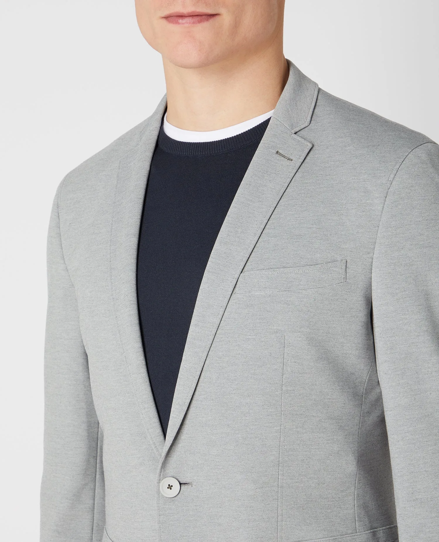 Slim Fit Cotton-Blend Stretch Jacket