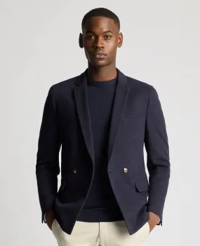 Slim Fit Cotton-Stretch Double Breasted Jacket