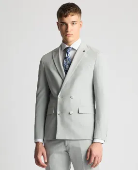 Slim Fit Stretch Double Breasted Suit Jacket