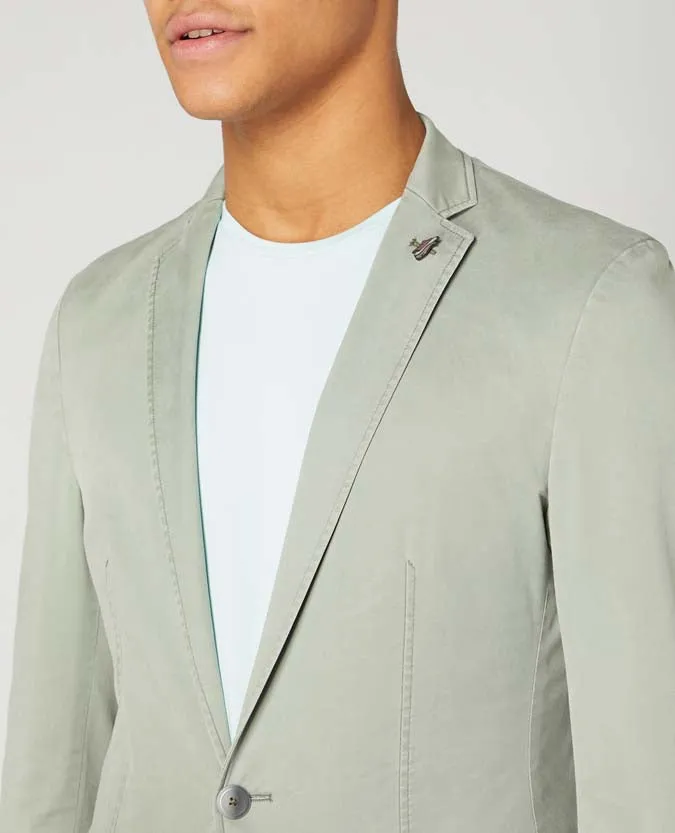 Slim Fit Tencel-Cotton Stretch Jacket