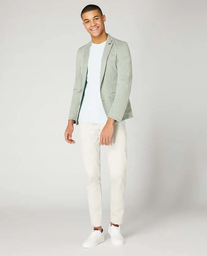 Slim Fit Tencel-Cotton Stretch Jacket