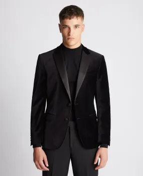 Slim Fit Velvet Jacket