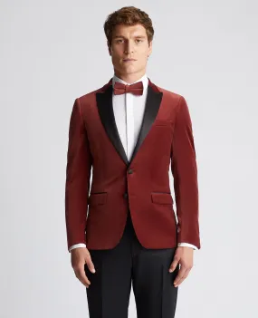 Slim Fit Velvet Jacket