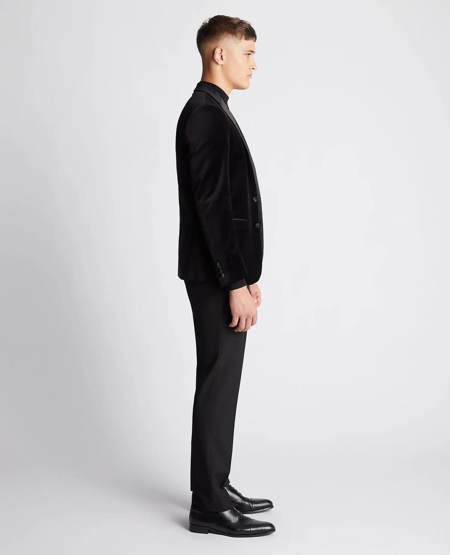 Slim Fit Velvet Jacket