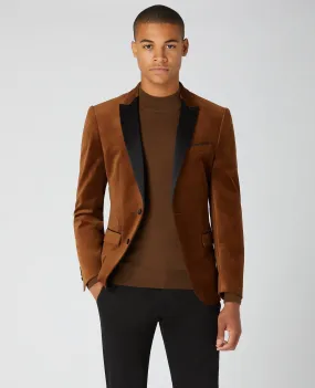 Slim Fit Velvet Jacket