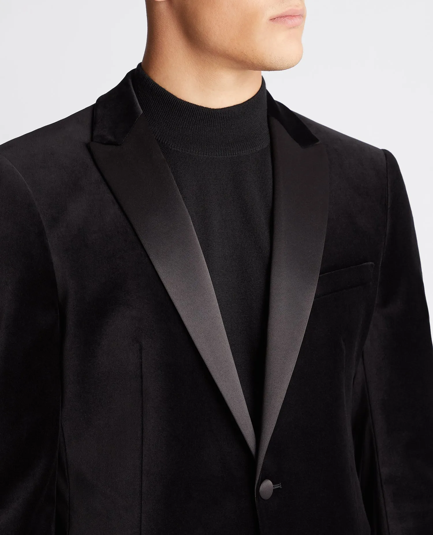 Slim Fit Velvet Jacket