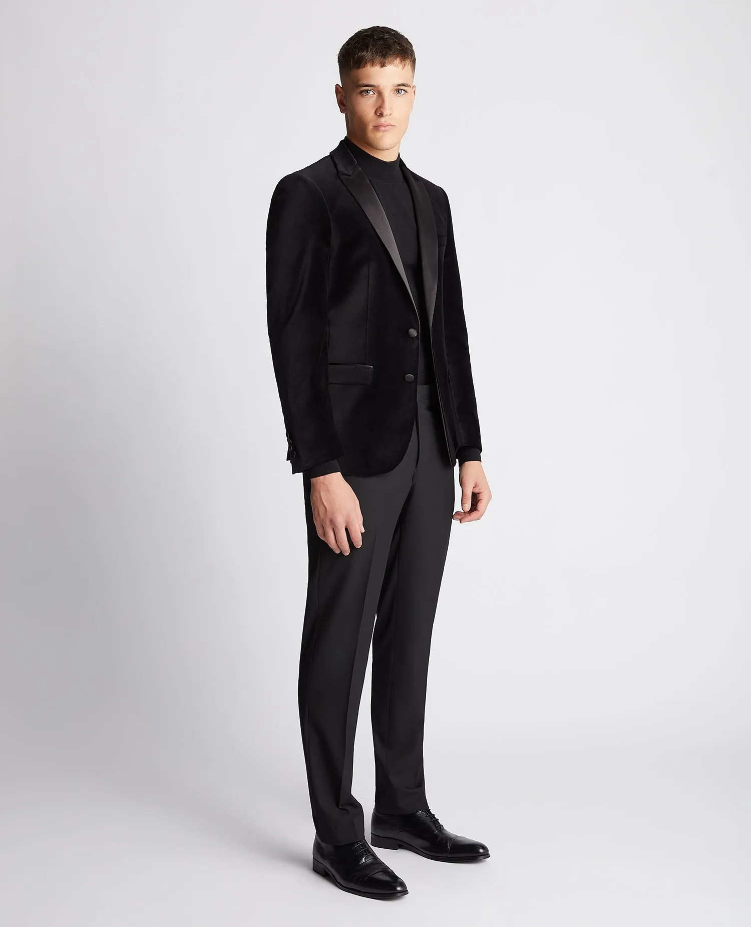 Slim Fit Velvet Jacket