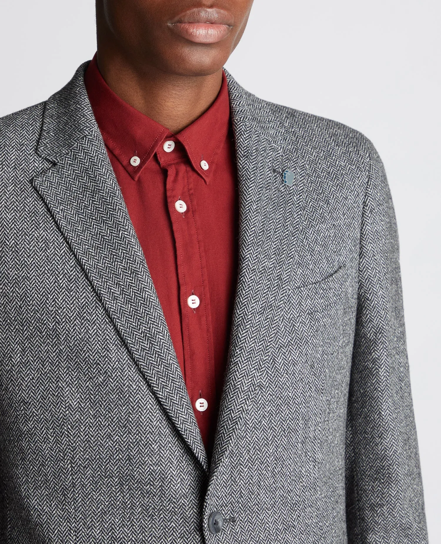 Slim Fit Wool Blend Jacket