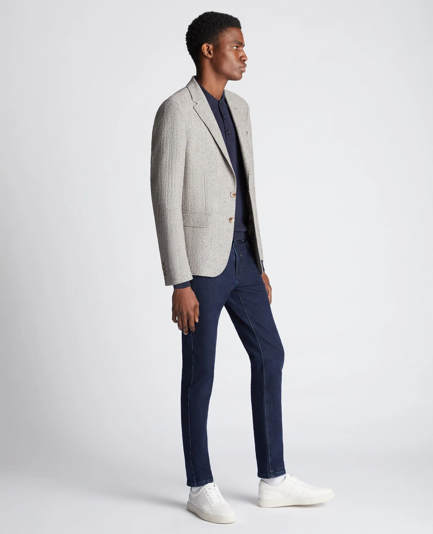 Slim Fit Wool Blend Jacket