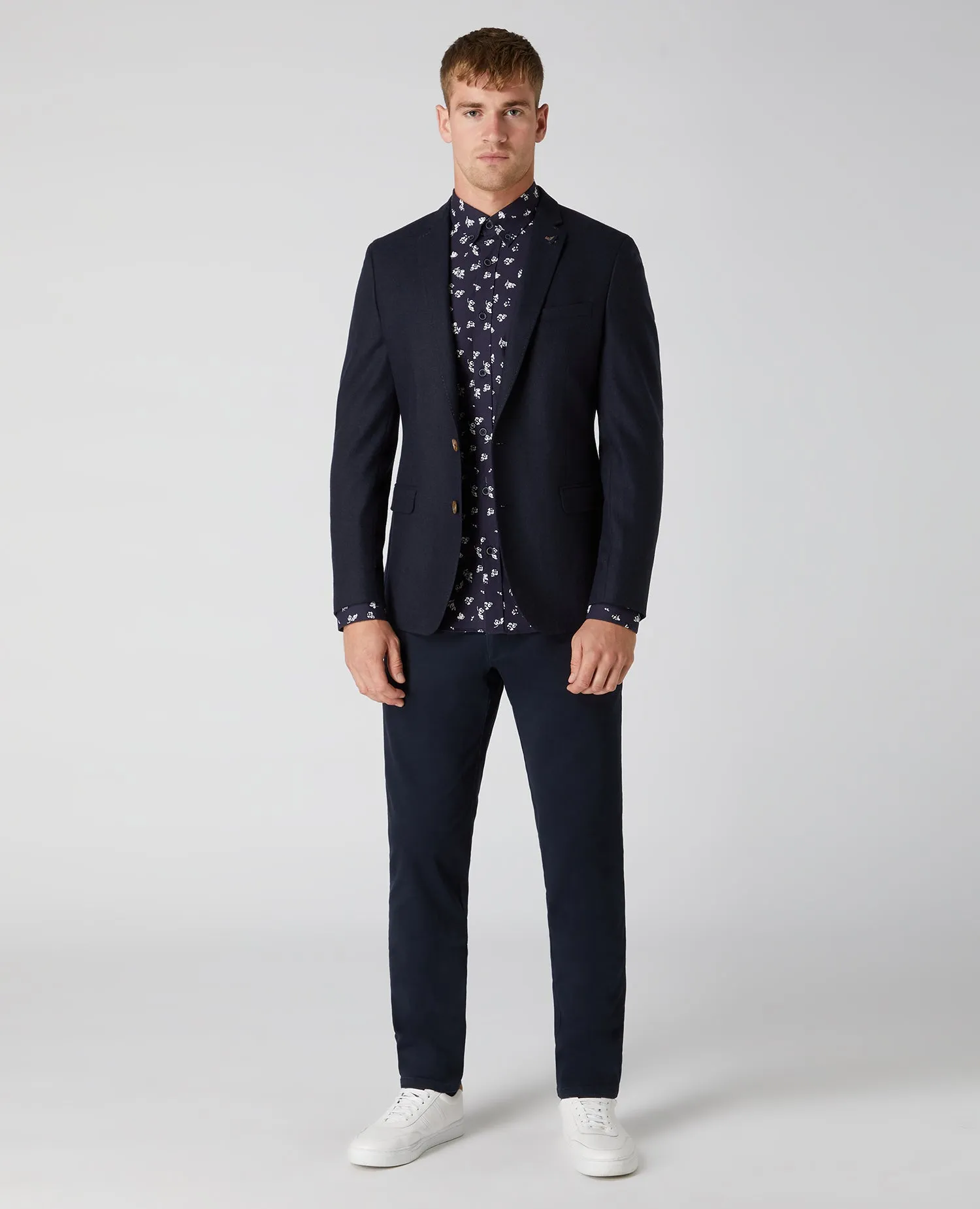 Slim Fit Wool-Blend Jacket