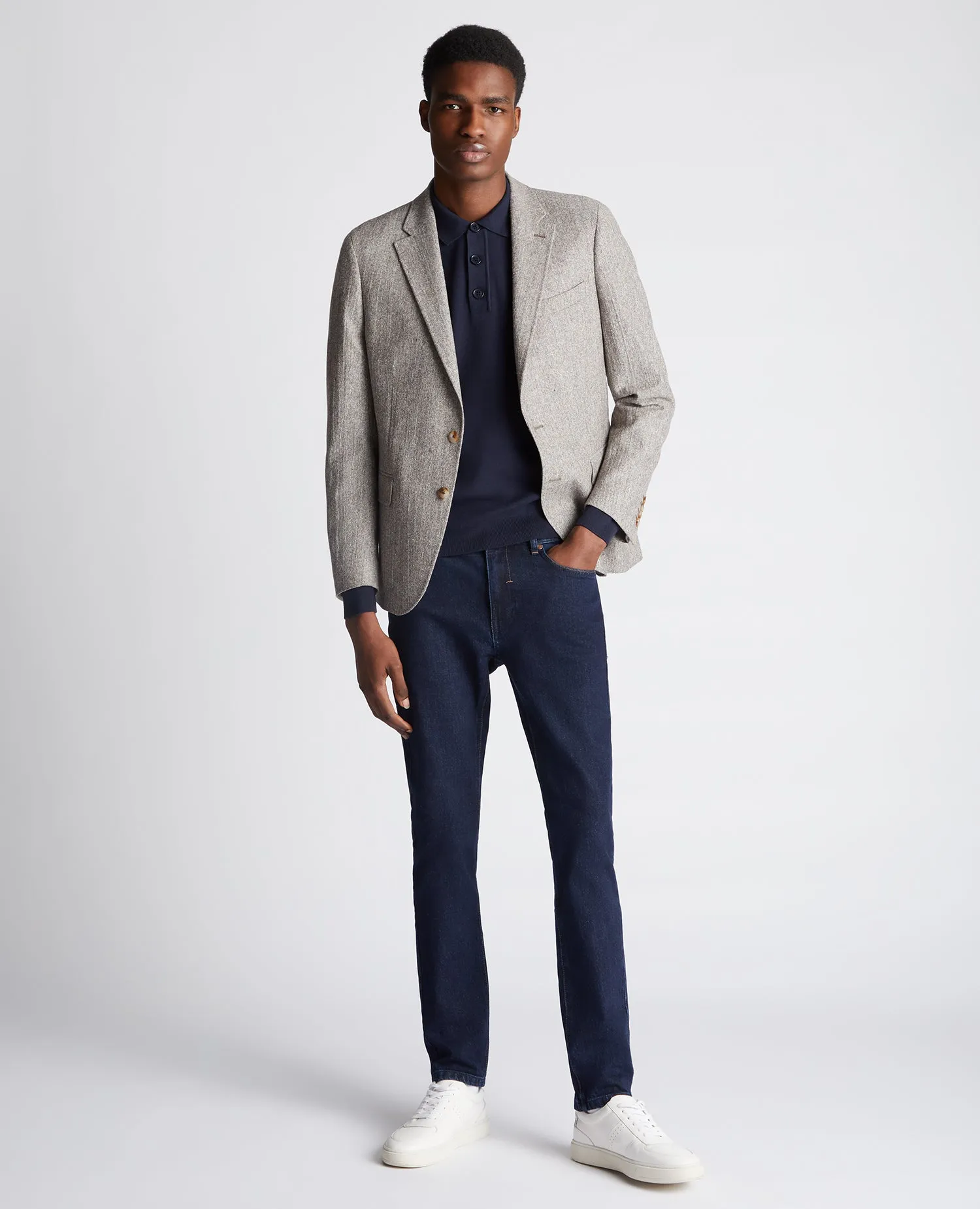 Slim Fit Wool Blend Jacket