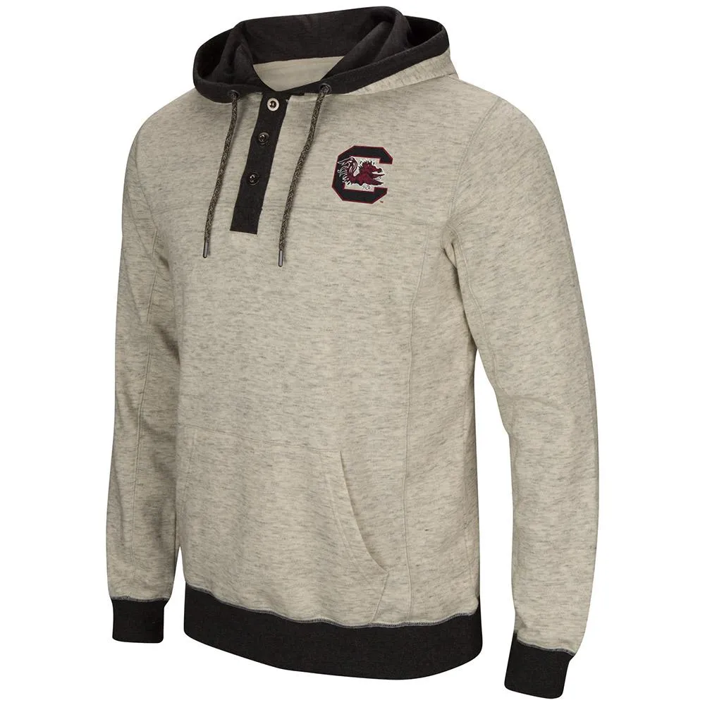 South Carolina Gamecocks Colosseum Heather Gray Bolton Fleece Hoodie Sweatshirt