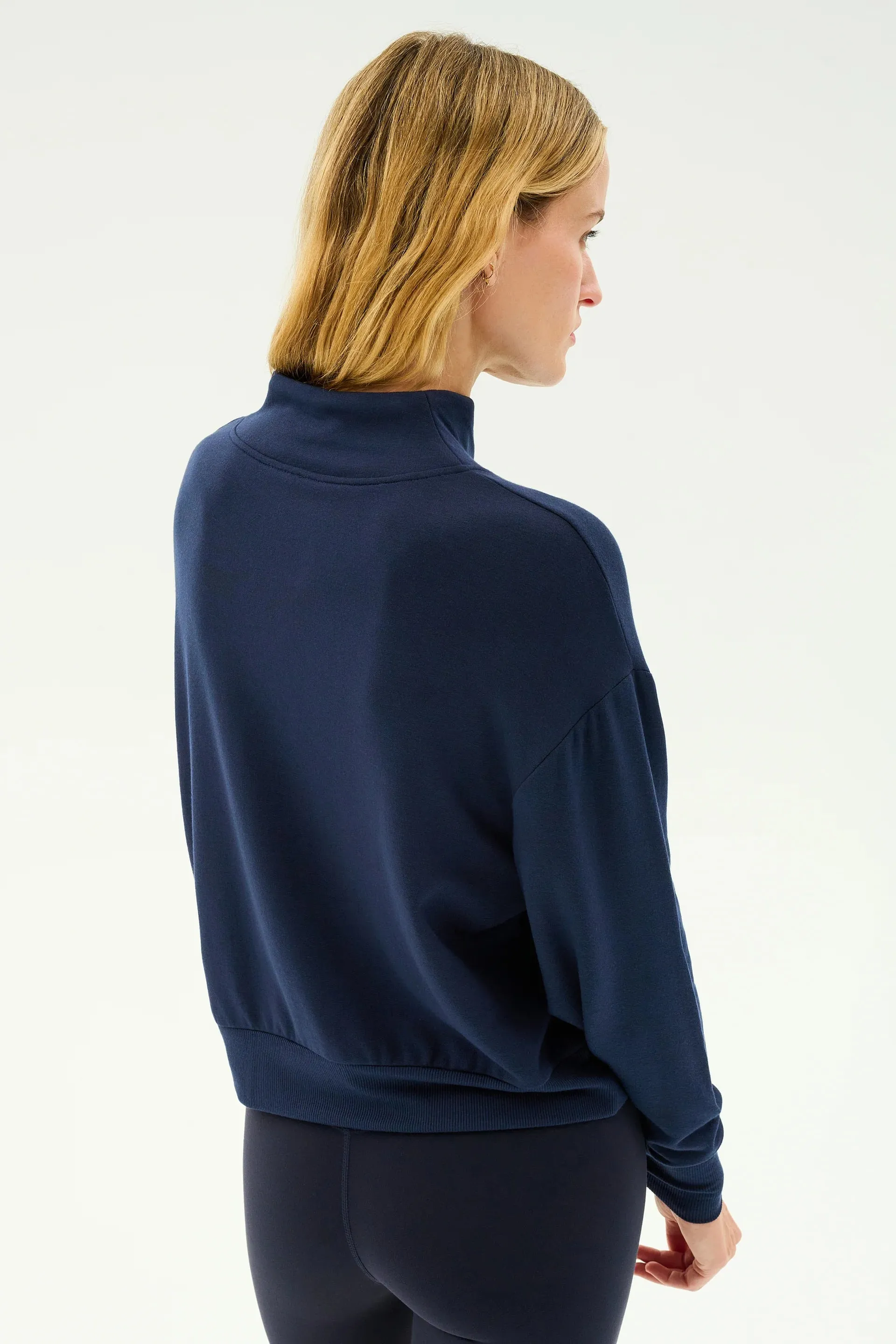 SPLITS59 | Birdie Fleece 1/2 Zip - Indigo