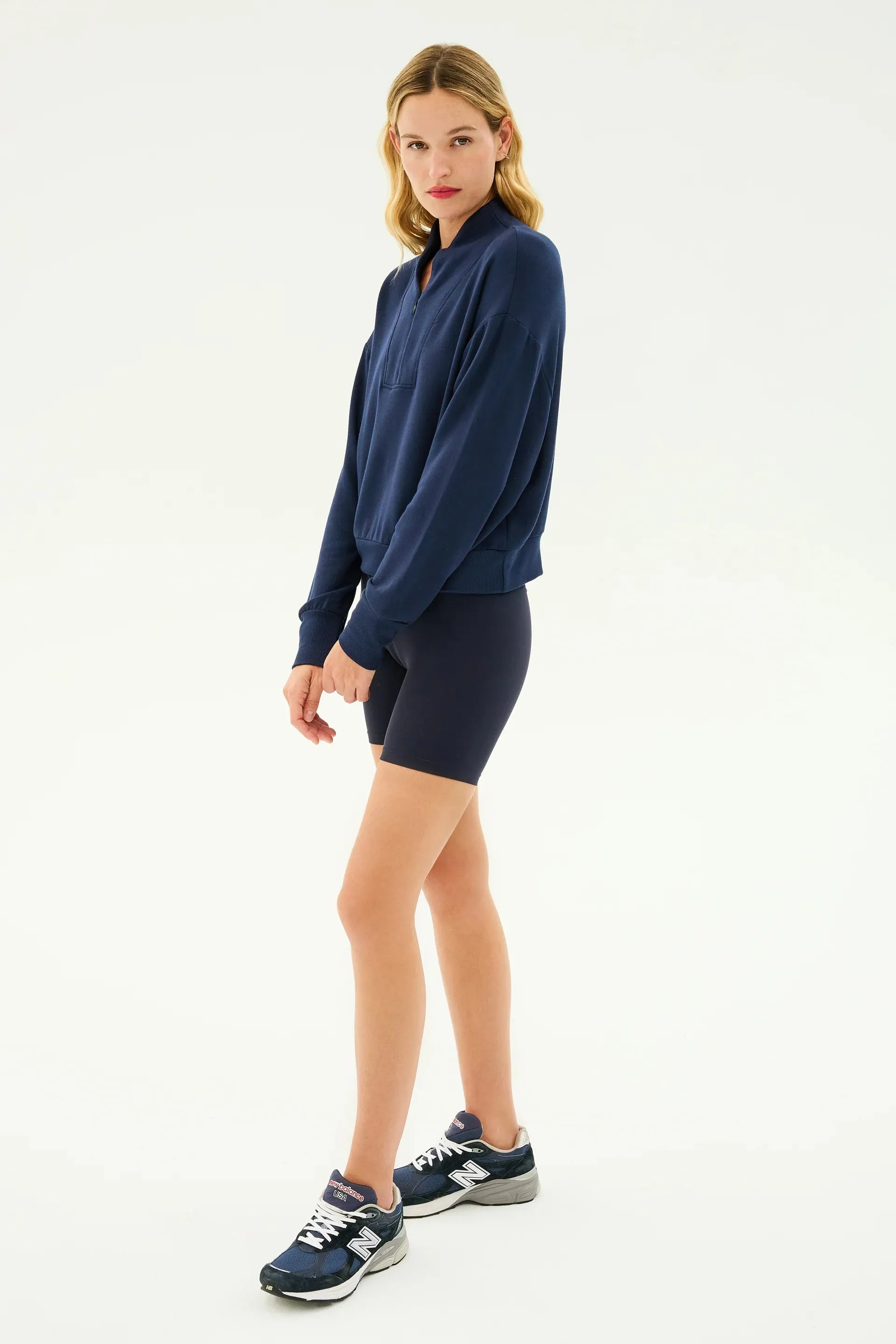 SPLITS59 | Birdie Fleece 1/2 Zip - Indigo