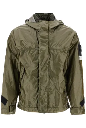 Stone Island glass cover-tc jacket with detachable interior