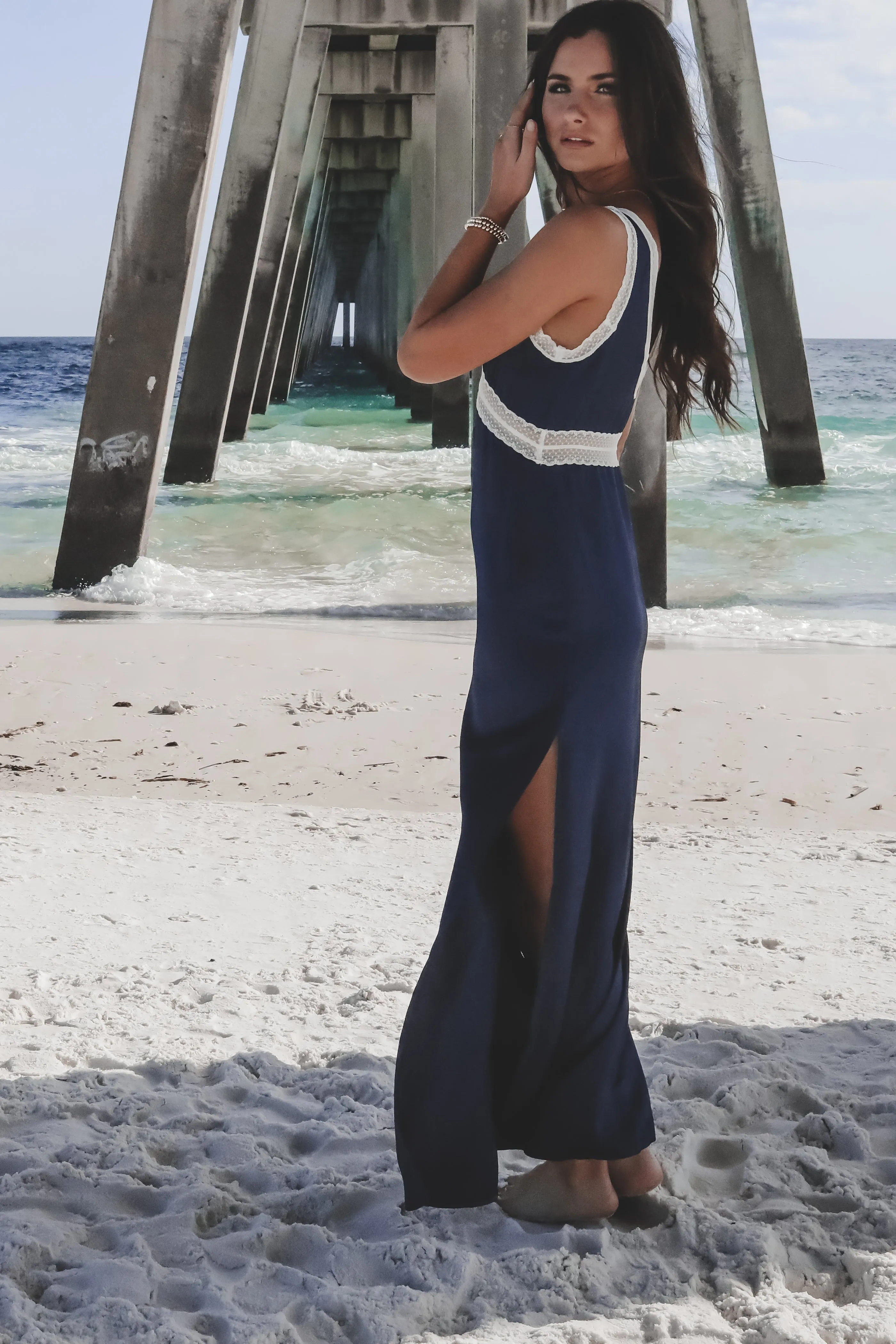 Summertime Plus One Satin Maxi Dress