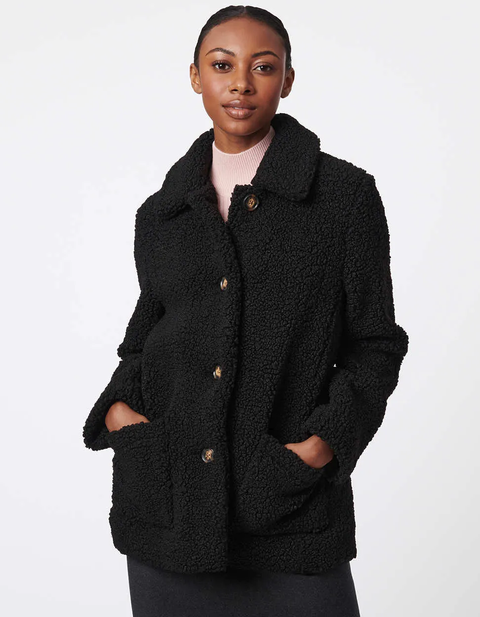 Teddy Vegan Fur Jacket