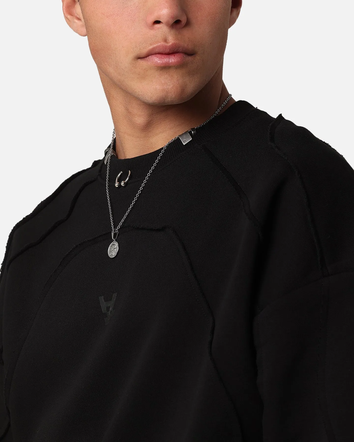 The Anti Order Metal Crewneck Black