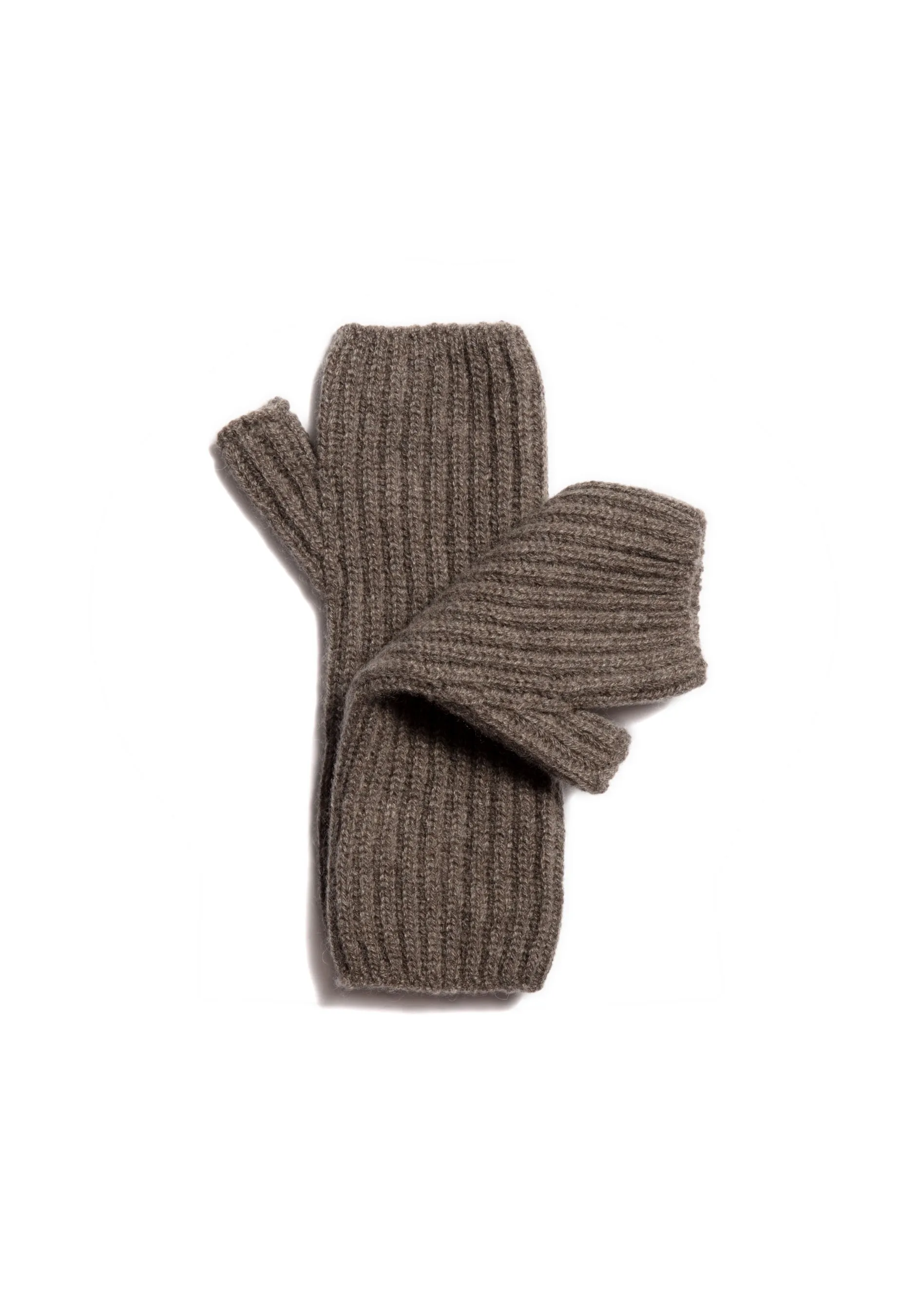 The Cashmere Wrist Warmers - Dark Taupe