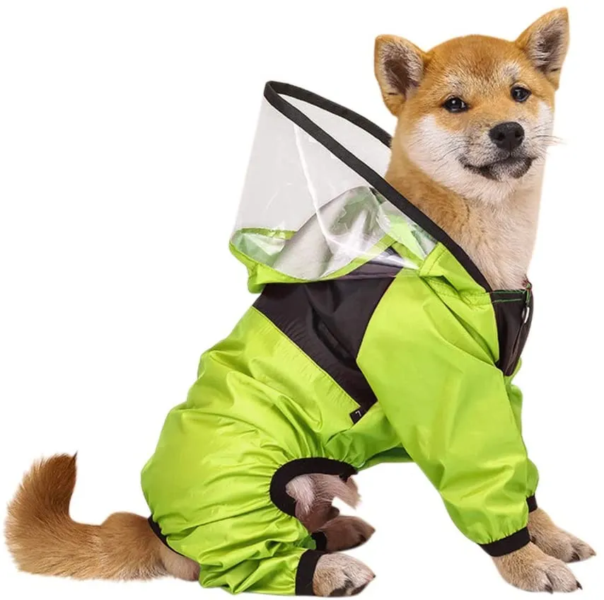 THE DOG FACE  Raincoat Outdoor Waterproof  Reflective Dog Jacket Dogs Water Resistant  XS - 4X