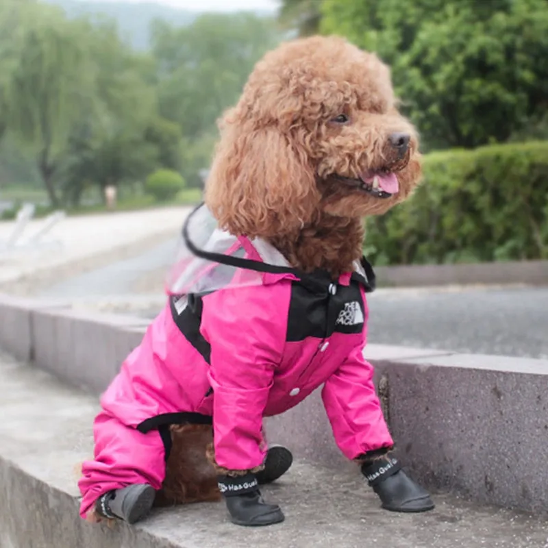 THE DOG FACE  Raincoat Outdoor Waterproof  Reflective Dog Jacket Dogs Water Resistant  XS - 4X