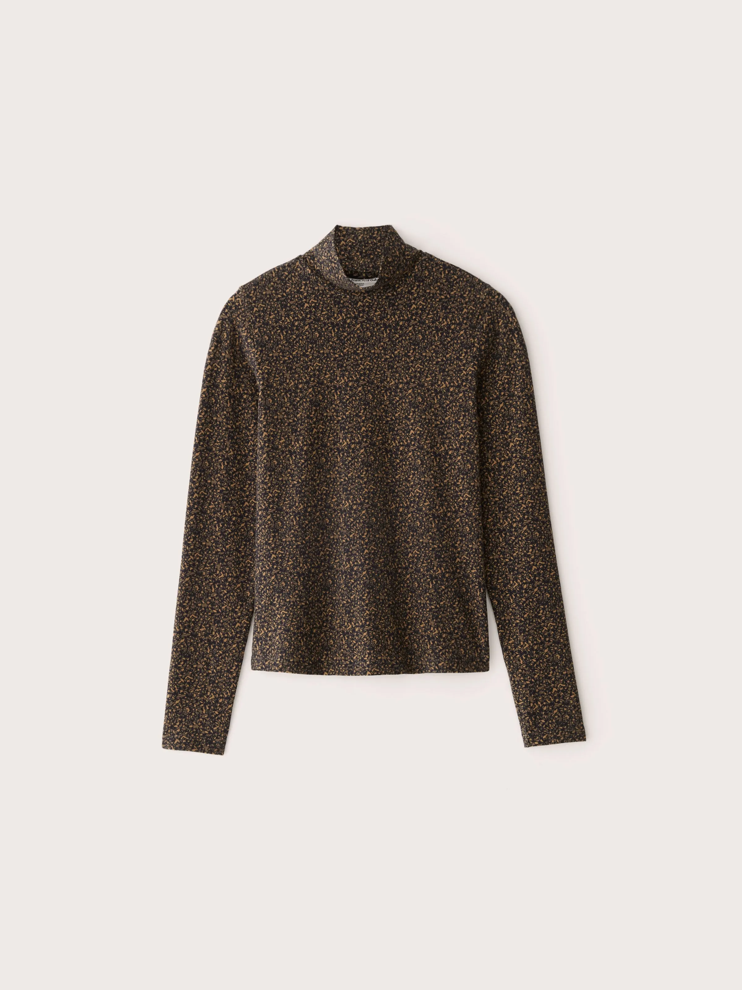 The Essential Long Sleeve Mockneck in Sepia