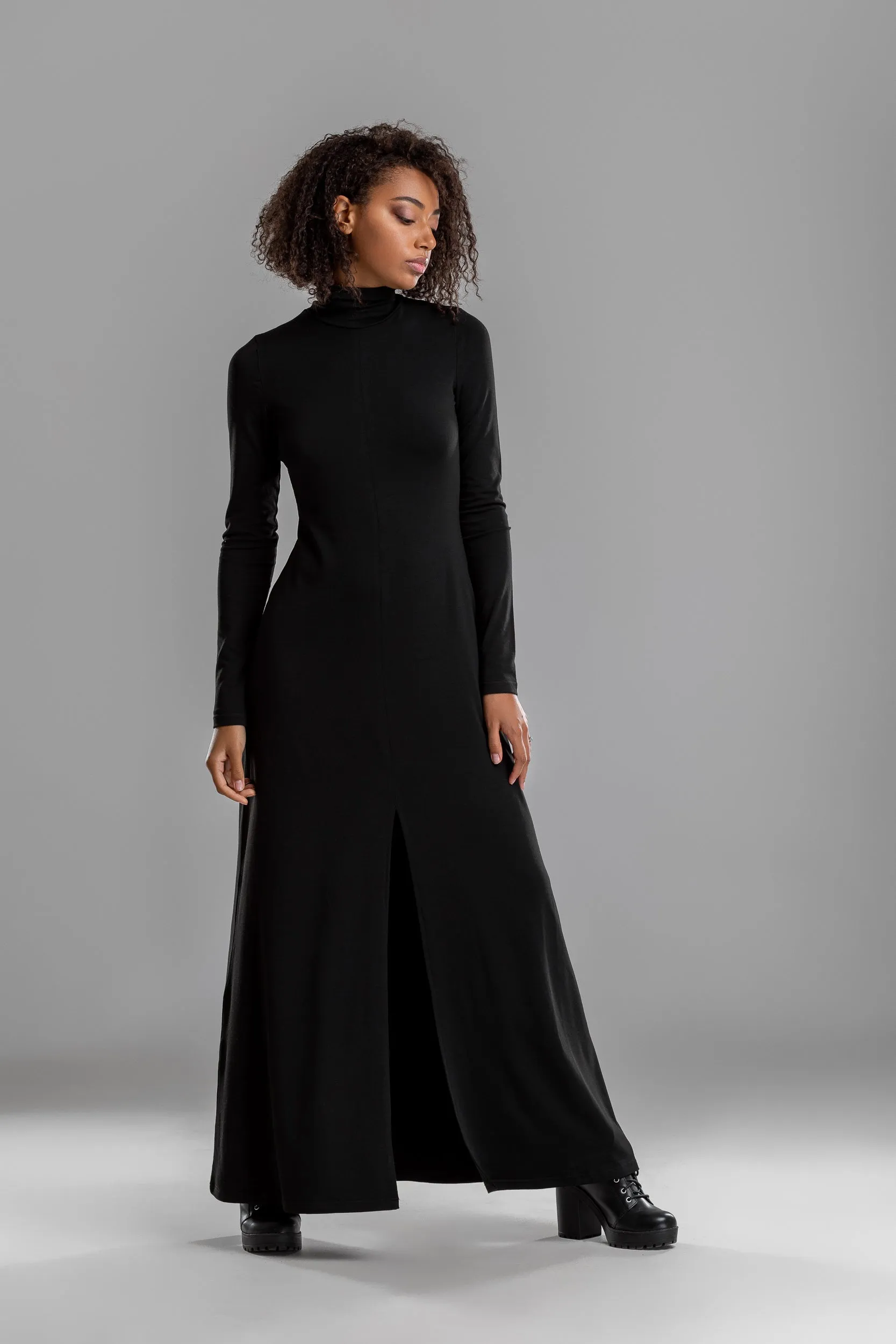 Turtleneck Maxi Dress