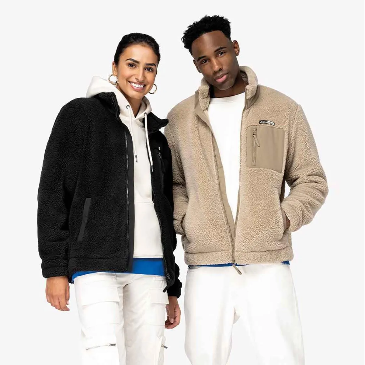 Vegan Unisex Native Spirit Sherpa Jacket | Multiple Colours