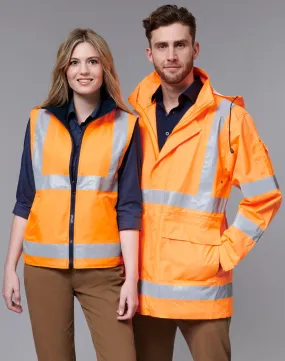 Winning Spirit VIC Rail Hi Vis 3 in 1 Safety Jacket and Vest - Unisex (SW77)